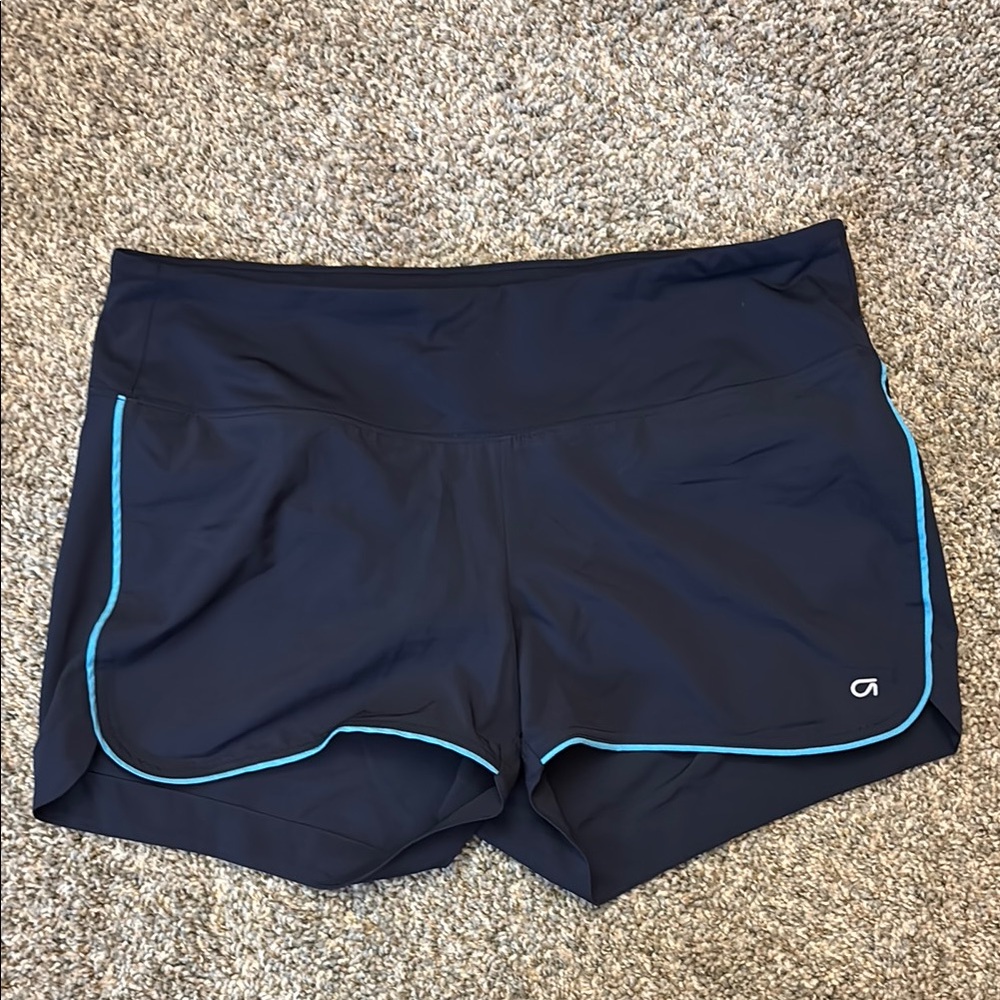 Maternity navy athletic shorts